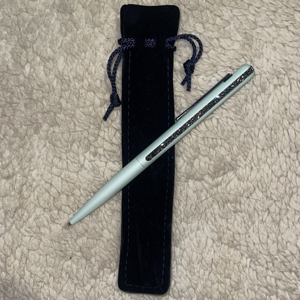 Swarovski mint green pen